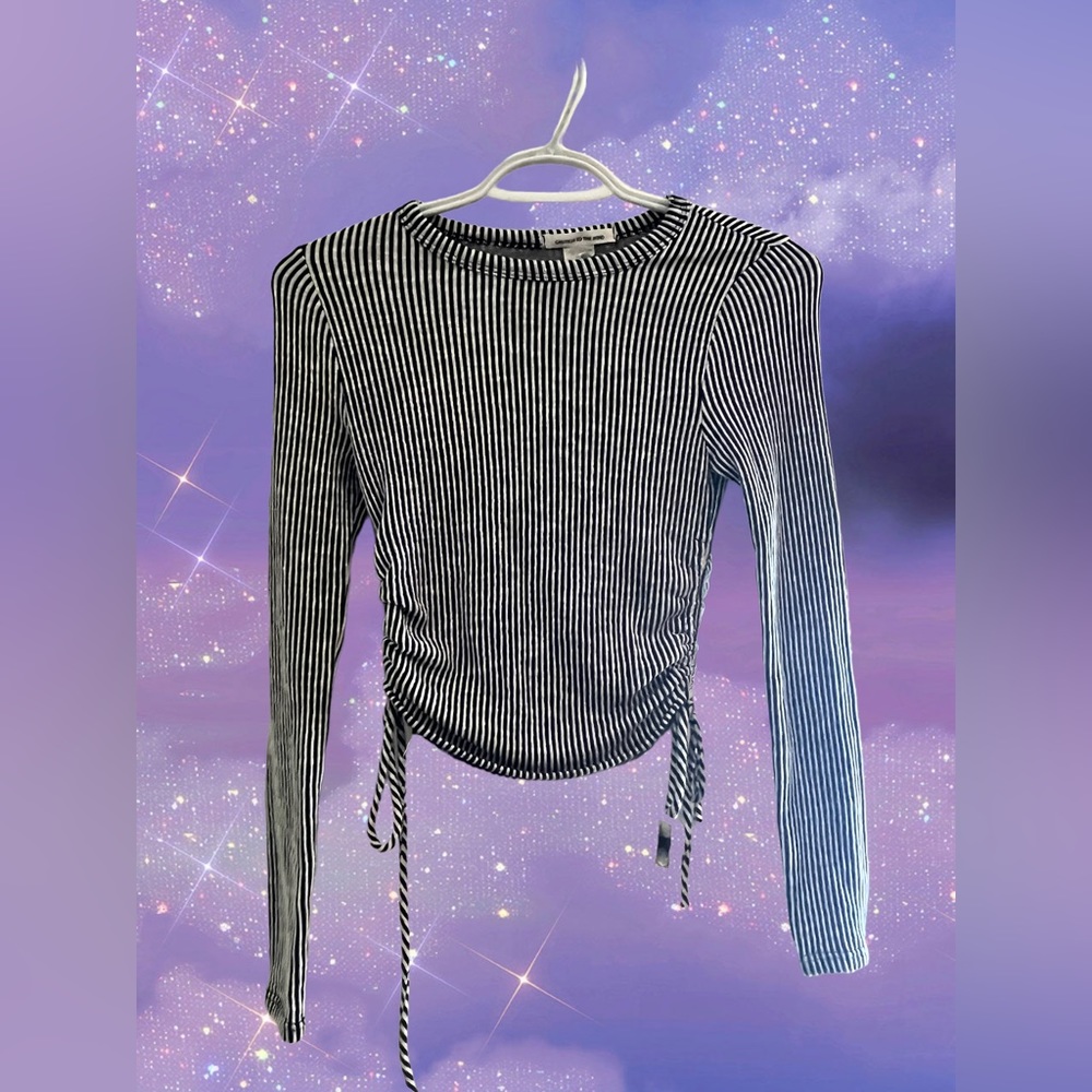 Long sleeve striped top